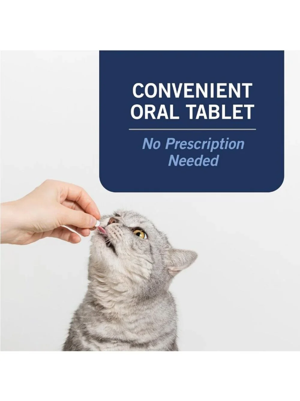 Fast-Acting Oral Flea Treatment for Cats 2-25 lbs, 6 Tablets, No Mess, Quick